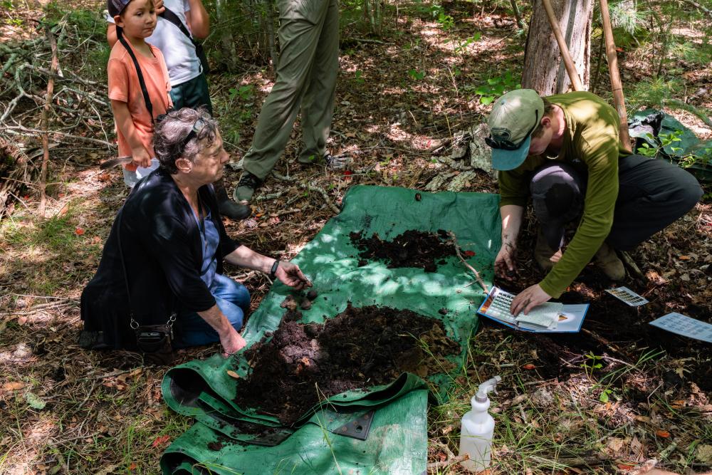 BioBlitz participants took part in a soil classification on Saturday, Aug. 1. Photo source: Tom Goetz