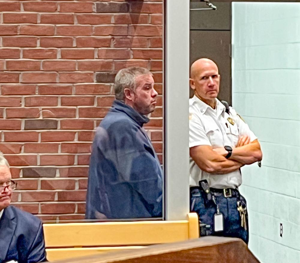 Shawn Michael Ferguson, center, in Wareham District Court on Sept. 23. Photo by Tanvi Kulkarni