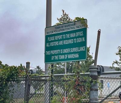 The plant handles wastewater from the town.