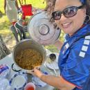 Melissa Nascimento cooked cachupa for the festival. Photo by Christian Uva
