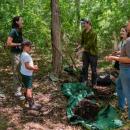 A group of residents and Land Trust organizers enjoying the BioBlitz Photo source: Tom Goetz