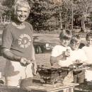 Brogioli at a Big Brothers/Big Sisters cookout.