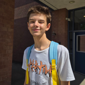 Senior Joseph Medeiros said he's looking forward to having the most fun he can this year. "I love school. School's amazing," he said. Photo by Tanvi Kulkarni