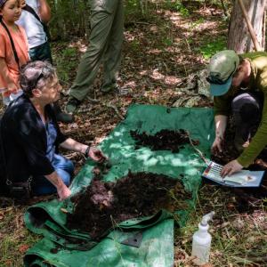 BioBlitz participants took part in a soil classification on Saturday, Aug. 1. Photo source: Tom Goetz
